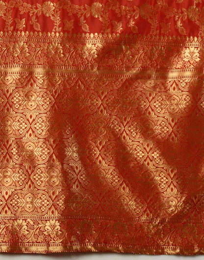 Red Zari Banarasi Silk Saree