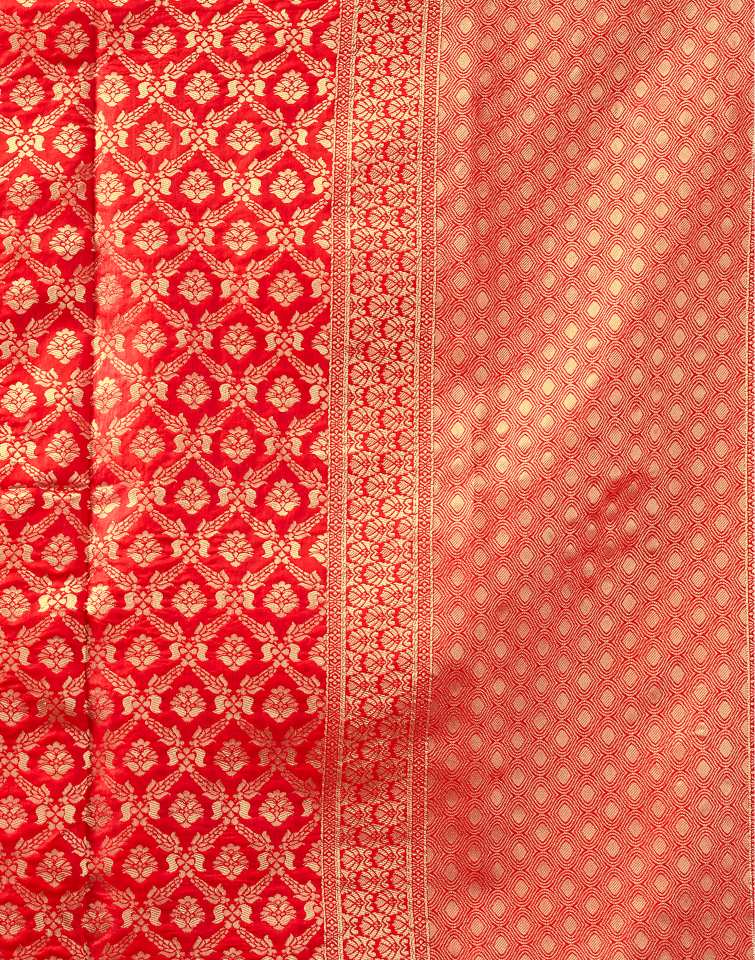 Red Banarasi Silk Saree