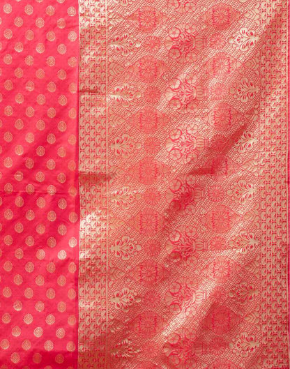 Pink Banarasi Silk Saree