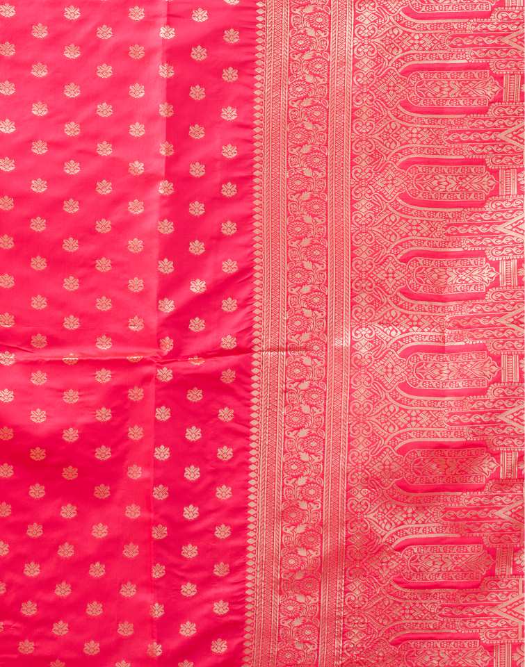 Pink Banarasi Silk Saree