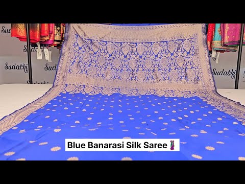 Blue Banarasi Silk Saree