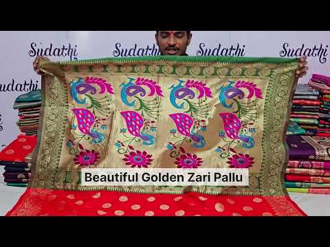 Red Silk Woven Paithani Saree