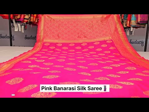 Pink Banarasi Silk Saree