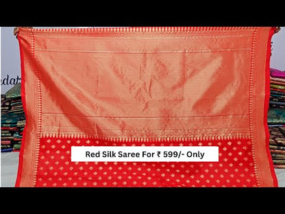 Red Banarasi Silk Saree