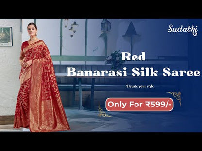 Red Banarasi Silk Saree