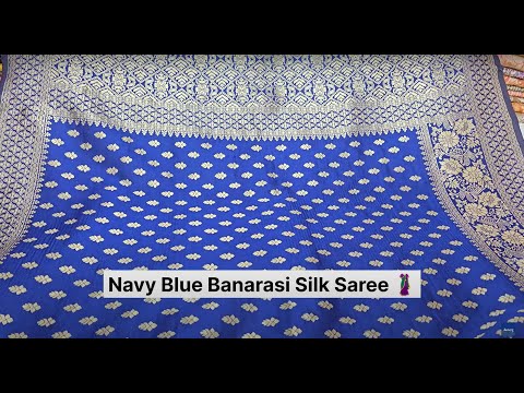 Blue Banarasi Silk Saree