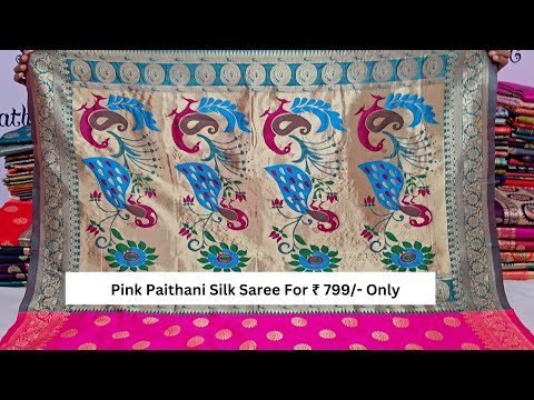 Magenta Silk Woven Paithani Saree