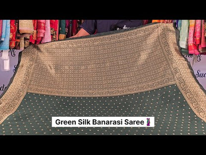 Green Banarasi Silk Saree